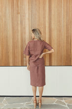 Load image into Gallery viewer, Waddi Short Sleeve Top in Ochre
