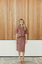Load image into Gallery viewer, Waddi Short Sleeve Top in Ochre
