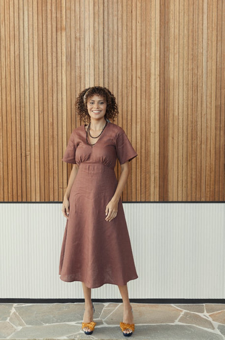 Wirrarri Dress in Ochre