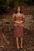 Load image into Gallery viewer, SANDHILLS &amp; WAVES PEPLUM TOP | Jardine
